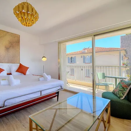 Immogroom - 5 Min From The Croisette Beaches - Terrace - Ac - Sea View